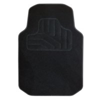 Norauto Universal Autoteppich in Schwarz, Auto Textil Fußmatte für vorne, 1  Stück - ATU