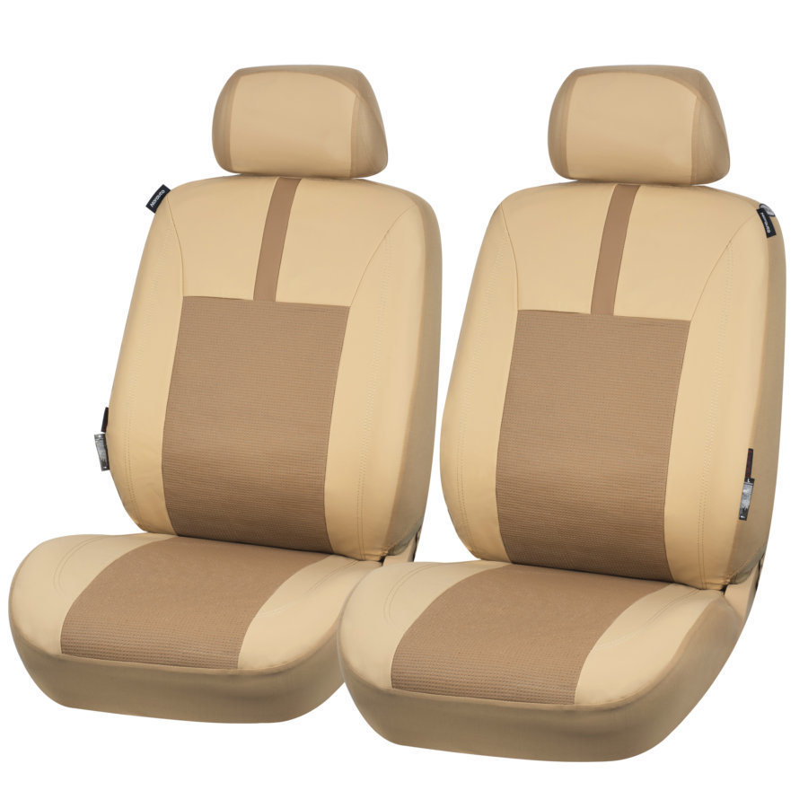 NORAUTO Sitzbezug für 2 Vordersitze, Design JUPITER-1 creme-beige, in  Leder-Optik - ATU
