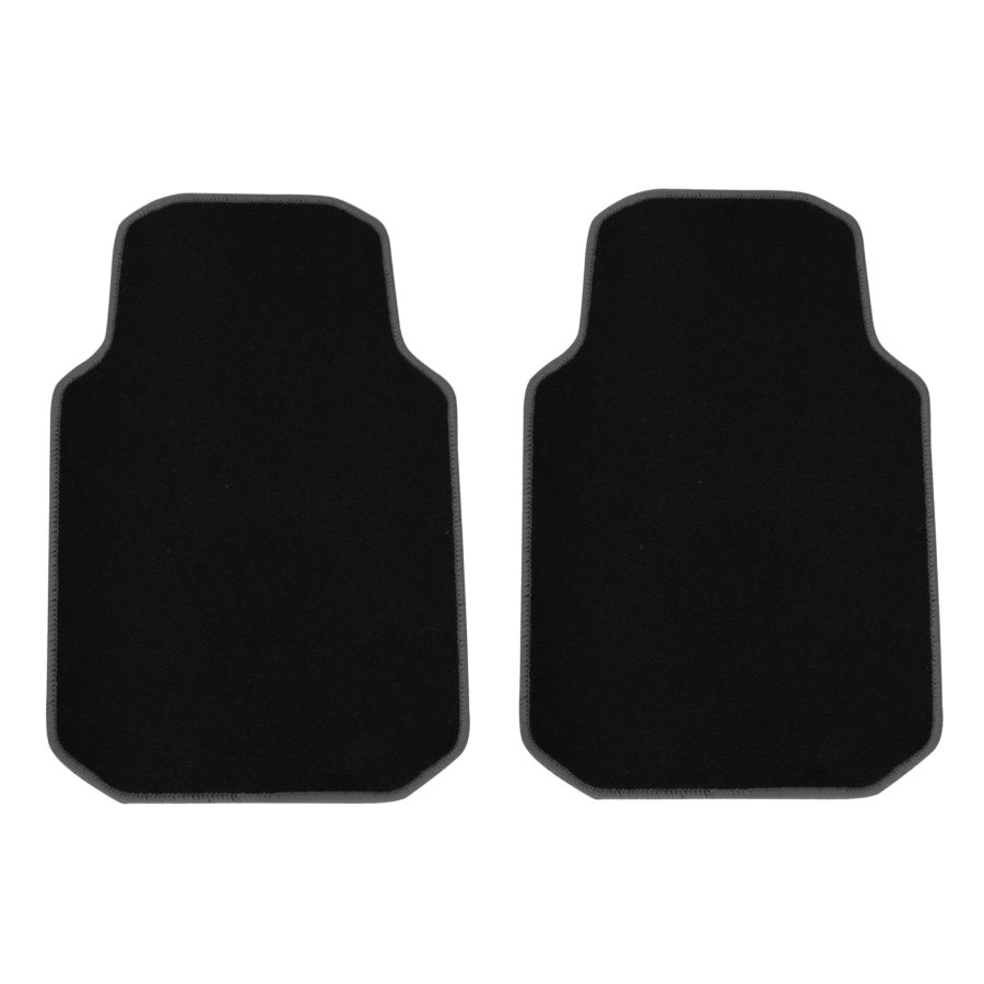 Gummifußmatten aus PVC von Norauto, universell geeignet, mit erhöhtem Rand,  schwarz, 4 Stück - ATU